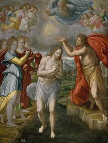 The Baptism of Christ by Juan Fernández Navarrete, 'El Mudo'
