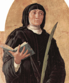 Saint Scholastica from the San Luca Altarpiece