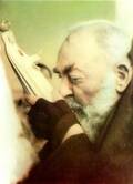 St Padre Pio kissing Rosa Mystica