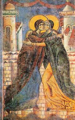 The embrace of Elizabeth & the Virgin Mary
