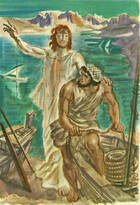 Jesus Calling the Twelve by Albert Decaris on Sacred Art Meditations