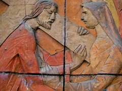 Fourth Station of the Cross - Jesus meets his Mother