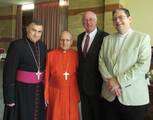 Fr Dominic Robinson SJ with Archbishop Warda, Mar Sako & Jim Shannon MP - September 2016