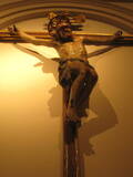 Go in Peace - Crucifix at top of Santa Scala on Borgo Santo Spirito, near St Peter's, Rome