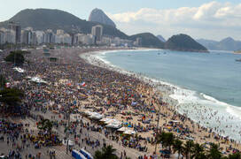 Copacabana Beach - JMJ Rio de Janeiro final Mass with Pope Francis