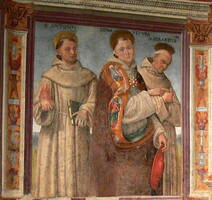 Mural with St Bonaventure in Assisi