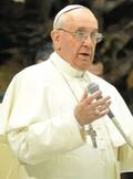 Papa Francisco at meeting with journalists